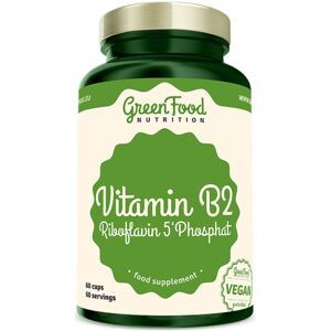 GreenFood Nutrition Vitamin B2 Riboflavin 5'Phosphat kapsle pro zdraví zraku a pokožky 60 cps