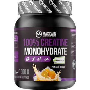 Maxxwin 100% Creatine Monohydrate Creapure podpora růstu svalů příchuť Orange 500 g