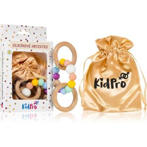 KidPro Teether & Rattle Fruit Mix kousátko s chrastítkem Rainbow 1 ks