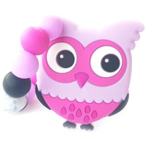 KidPro Teether Owl Pink kousátko 1 ks