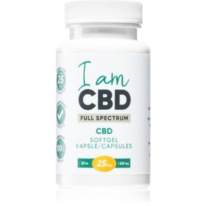 I am CBD Full Spectrum CBD kapsle 1500 mg doplněk stravy s aktivním konopím 60 ks