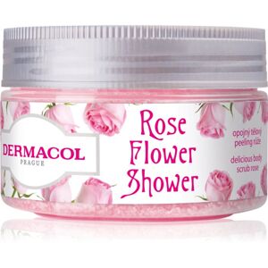 Dermacol Flower Care Rose cukrový tělový peeling 200 g