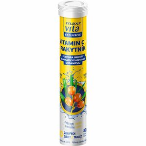 MaxiVita Exclusive Vitamin C + rakytník doplněk stravy s vitaminem C 20 ks