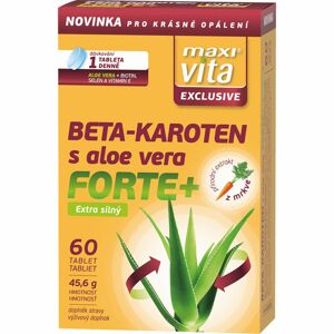 MaxiVita Exclusive Beta-karoten forte+ doplněk stravy pro podporu opálení 60 ks