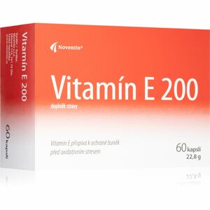 Noventis Vitamín E 200 doplněk stravy pro regeneraci organismu, silný antioxidant 60 ks