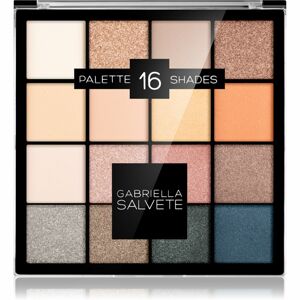 Gabriella Salvete Eyeshadow 16 Shades Palette paletka očních stínů odstín 01 Gold 20,8 g
