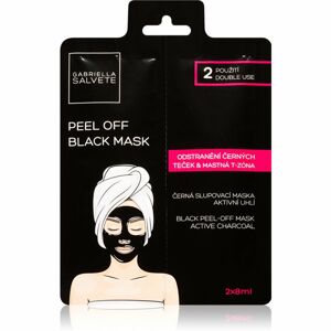 Gabriella Salvete Face Mask Black Peel Off černá slupovací maska na obličej 2x8 ml