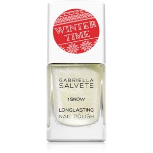 Gabriella Salvete Winter Time dlouhotrvající lak na nehty s vysokým leskem odstín 1 Snow 11 ml