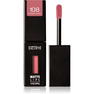 Gabriella Salvete Matte Lips dlouhotrvající tekutá rtěnka s matným efektem odstín 108 Endless Blush 4,5 ml