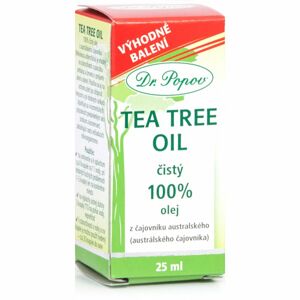 Dr. Popov Tea Tree Oil 100% čajovníkový olej lisovaný za studena s antiseptickým účinkem 25 ml