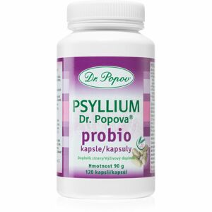 Dr. Popov Psyllium PROBIO doplněk stravy s probiotiky 120 ks
