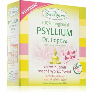 Dr. Popov Psyllium indická rozpustná vláknina doplněk stravy s obsahem vlákniny 500 g