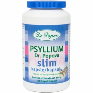 Dr. Popov Psyllium SLIM kapsle doplněk stravy pro podporu metabolismu 120 ks