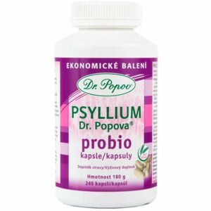Dr. Popov Psyllium PROBIO doplněk stravy s probiotiky 240 ks