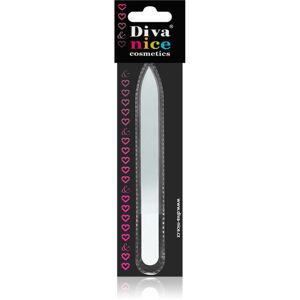 Diva & Nice Cosmetics Accessories skleněný pilník na nehty velký White 1 ks