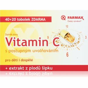FARMAX Vitamin C s postupným uvolňováním 500mg doplněk stravy s vitaminem C 60 ks