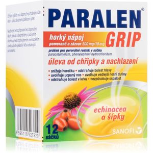 Paralen Paralen GRIP Horký nápoj echinacea a šípky 12 ks