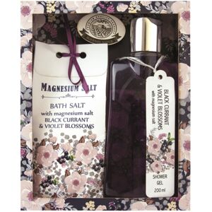Bohemia Gifts & Cosmetics Magnesium Salt Black Currant & Violet Blossoms sada I.