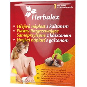 Herbalex Na pokožku hřejivá náplast s kaštanem 1 ks