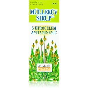 Dr. Müller Müllerův sirup® s jitrocelem a vitaminem C doplněk stravy pro podporu zdraví dýchacích cest 110 ml