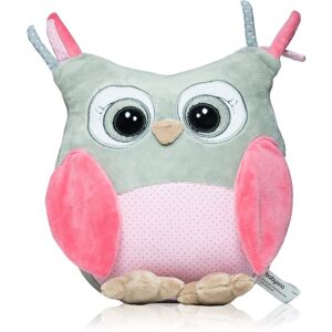 BabyOno Have Fun Owl Sofia plyšová hračka s chrastítkem Pink 1 ks
