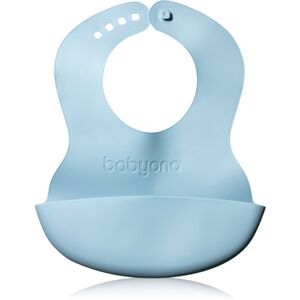 BabyOno Be Active Soft Bib with Adjustable Lock bryndák Blue 6 m+ 1 ks