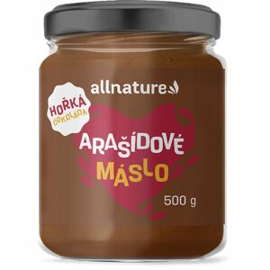 Allnature Arašídové máslo s hořkou čokoládou ořechová pomazánka 500 g