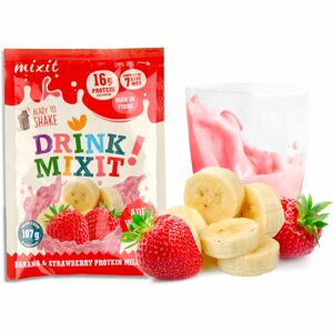 MIXIT Drink Mixit prášek na přípravu nápoje příchuť banana & strawberry 40 g