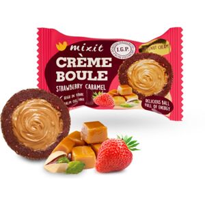 MIXIT Crème boule plněná datlová koule příchuť Strawberry Caramel 30 g