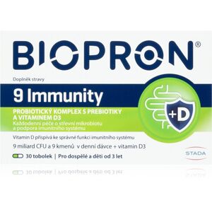 Biopron 9 Immunity doplněk stravy probiotiky pro podporu přirozené obranyschopnosti 30 ks