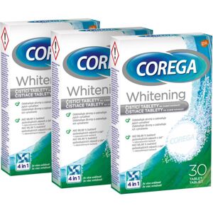 Corega Tabs Antibacterial tablety na bělení 3x30 ks