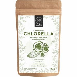 NATU Chlorella prášek v BIO kvalitě 80 g