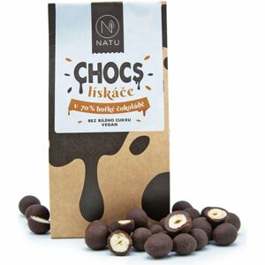 NATU CHOCS Lískové ořechy v 70% hořké čokoládě ořechy v čokoládě 200 g