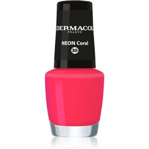 Dermacol Neon neonový lak na nehty odstín 30 Coral 5 ml