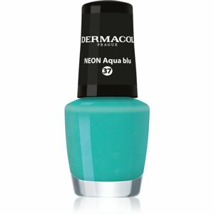 Dermacol Neon neonový lak na nehty odstín 37 Aqua Blu 5 ml
