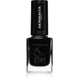 Dermacol 5 Day Stay dlouhotrvající lak na nehty odstín 55 Black Onyx 11 ml