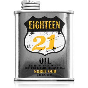 18.21 Man Made Noble Oud Oil vyživující olej na vlasy na obličej a vousy 60 ml