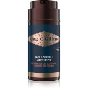 Gillette King C. Face & Stubble Moisturizer hydratační krém na obličej a vousy pro muže 100 ml