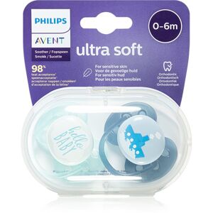 Philips Avent Soother Ultra Soft 0 - 6 m dudlík Mix Boy 2 ks