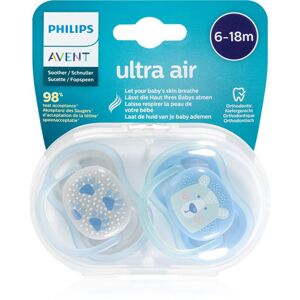 Philips Avent Soother Ultra Air 6-18 m dudlík Paw/Bear 2 ks
