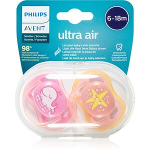 Philips Avent Soother Air 6-18 m dudlík Whale/Star 2 ks