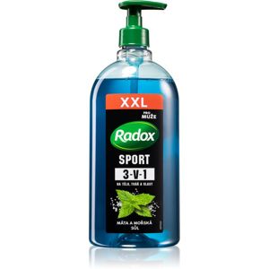 Radox Men Sport sprchový gel pro muže na obličej, tělo a vlasy 750 ml