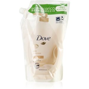 Dove Nourishing Silk sprchový a koupelový krém náhradní náplň 720 ml
