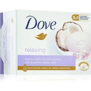 Dove Relaxing čisticí tuhé mýdlo Coconut milk & Jasmine petals 90 g
