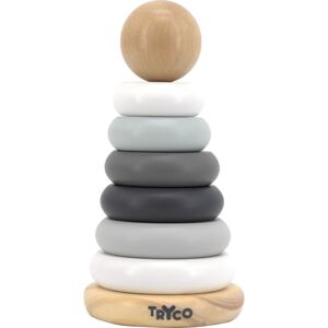 Tryco Wooden Ring Piramid hračka ze dřeva 10m+ 1 ks