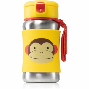 Skip Hop Zoo Monkey láhev na vodu s brčkem 12m+