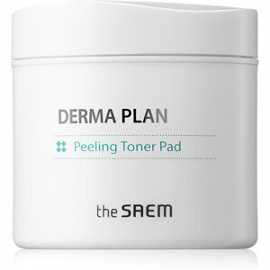 The Saem Derma Plan peelingové pleťové tamponky pro citlivou pleť 70 ks