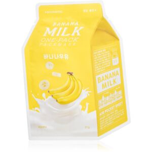 A´pieu One-Pack Milk Mask Banana vyživující plátýnková maska 21 ml