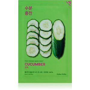 Holika Holika Pure Essence Cucumber plátýnková maska se zklidňujícím účinkem pro citlivou pleť se sklonem ke zčervenání 23 ml