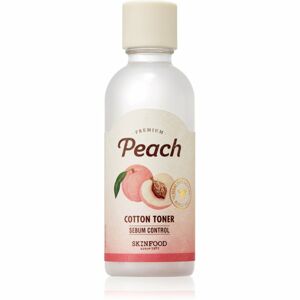 Skinfood Premium Peach osvěžující tonikum pro mastnou a problematickou pleť 180 ml
